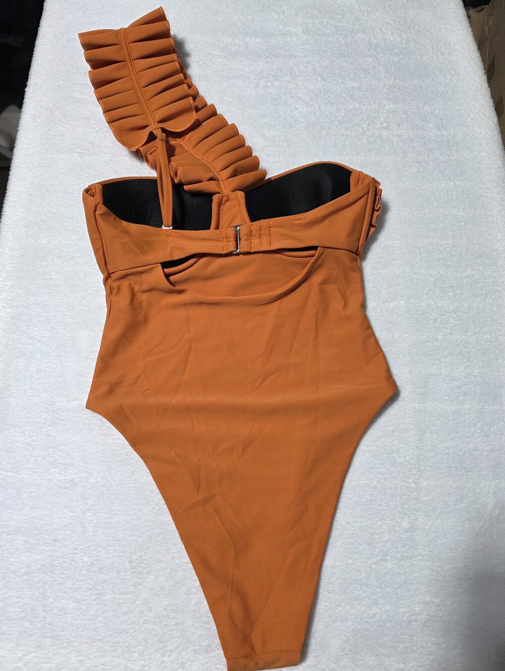 Andrea Iyamah Nisi One Piece Swimsuit in Orange Sz S - Picture 3 of 8